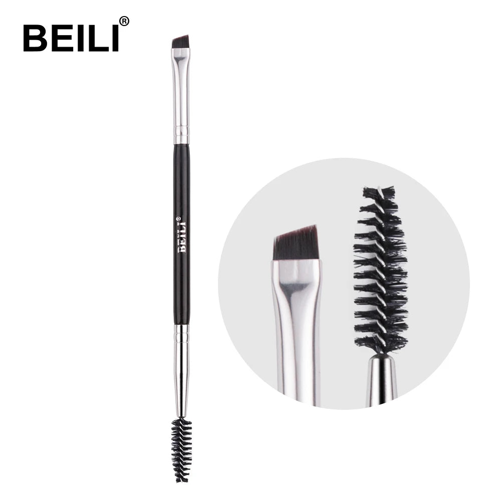 BEILI Ultra Thin Eyebrow Makeup Brush Set For Professional Eyeliner Eyelash Concealer Detail Brushes Make up Beauty Product