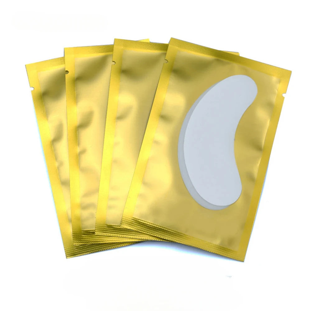 50 Pairs Hydrogel Patches for Eyelashes Lash Extension Supplies Under Eye Pads for Cilia Gel Grafted Beauty Tools