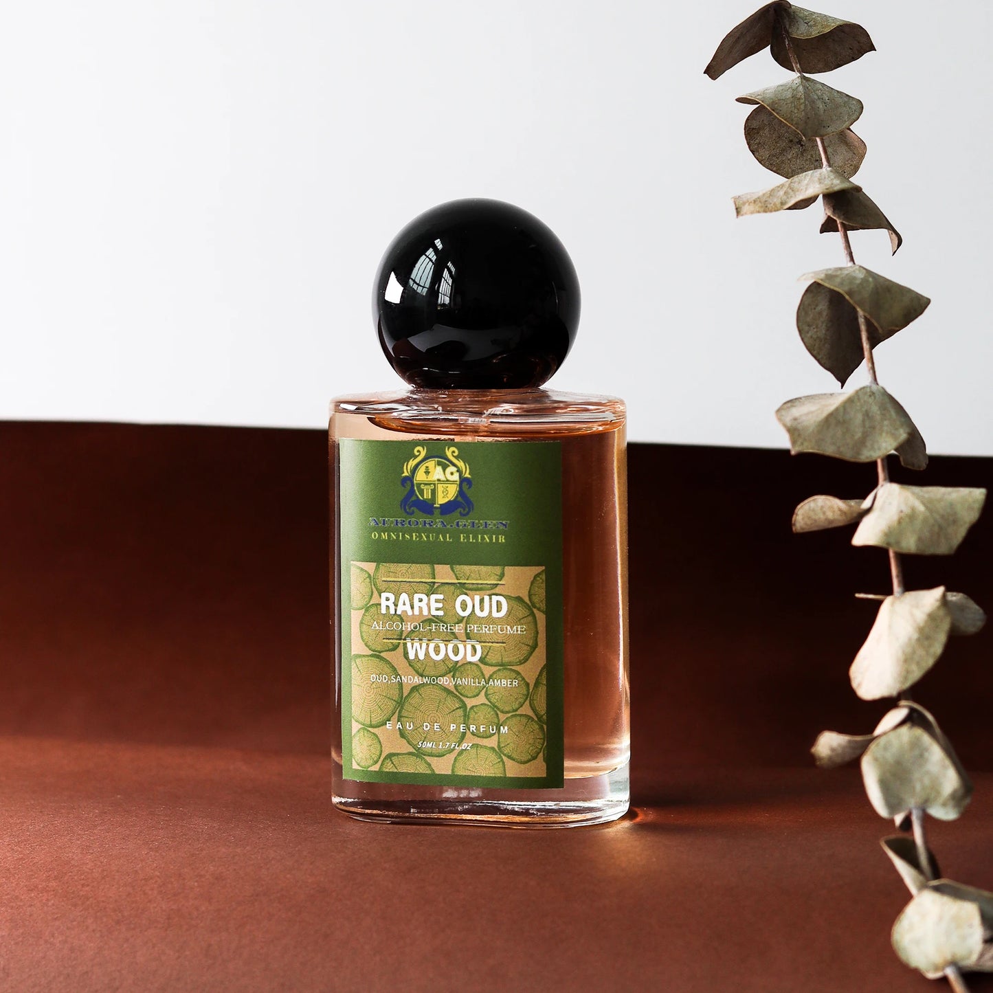 Alcohol Free Perfume Rare Oud Wood Unisex Woody Perfume Long Lasting Sandalwood Amber Vanilla-Luxury Fragrance for Men and Women