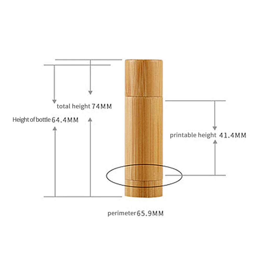 화장품 5g Bamboo Empty Lip Gross Container Lipstick Tube DIY Container Tubes Natural Bamboo Makeup Products Beauty Lip Tint