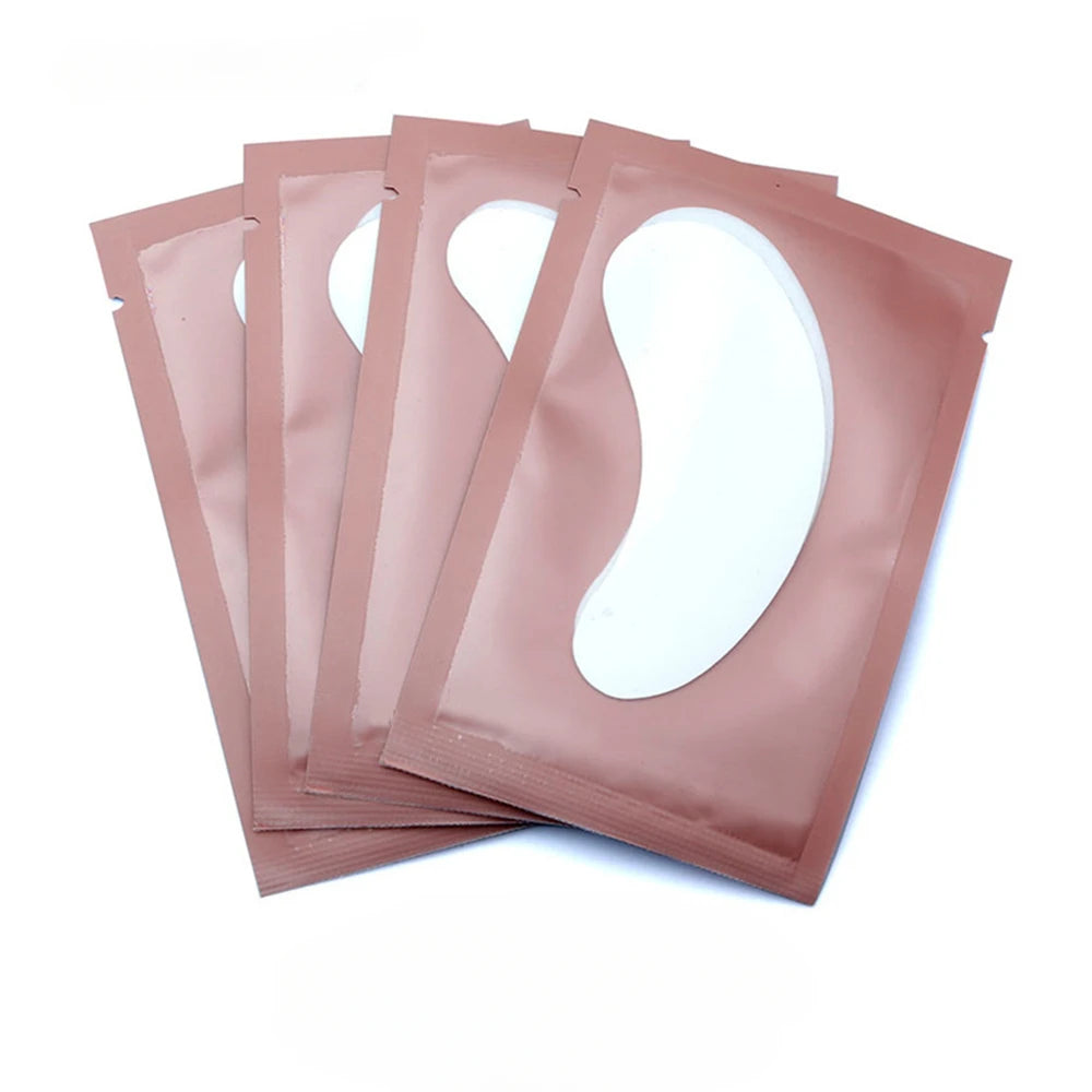50 Pairs Hydrogel Patches for Eyelashes Lash Extension Supplies Under Eye Pads for Cilia Gel Grafted Beauty Tools
