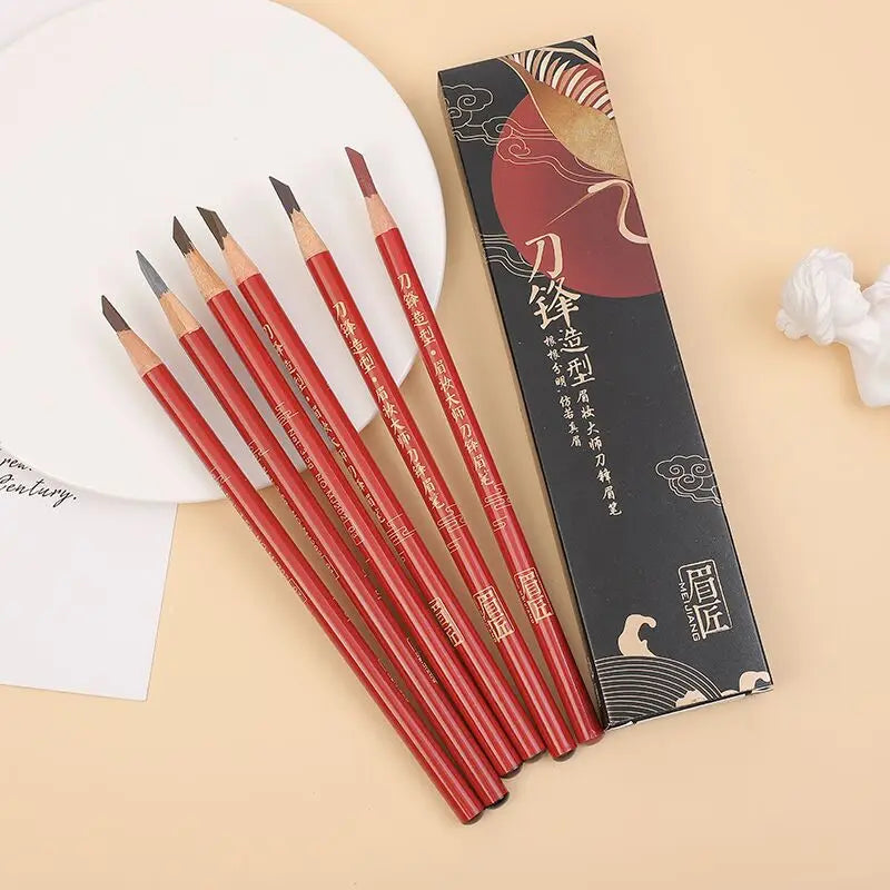 Wood Eyebrow Pencil Chinese Makeup Waterproof Women's Beauty Products China Eyebrow Styling Water Resistant Sweat