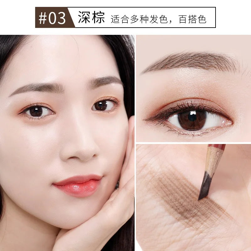 Wood Eyebrow Pencil Chinese Makeup Waterproof Women's Beauty Products China Eyebrow Styling Water Resistant Sweat