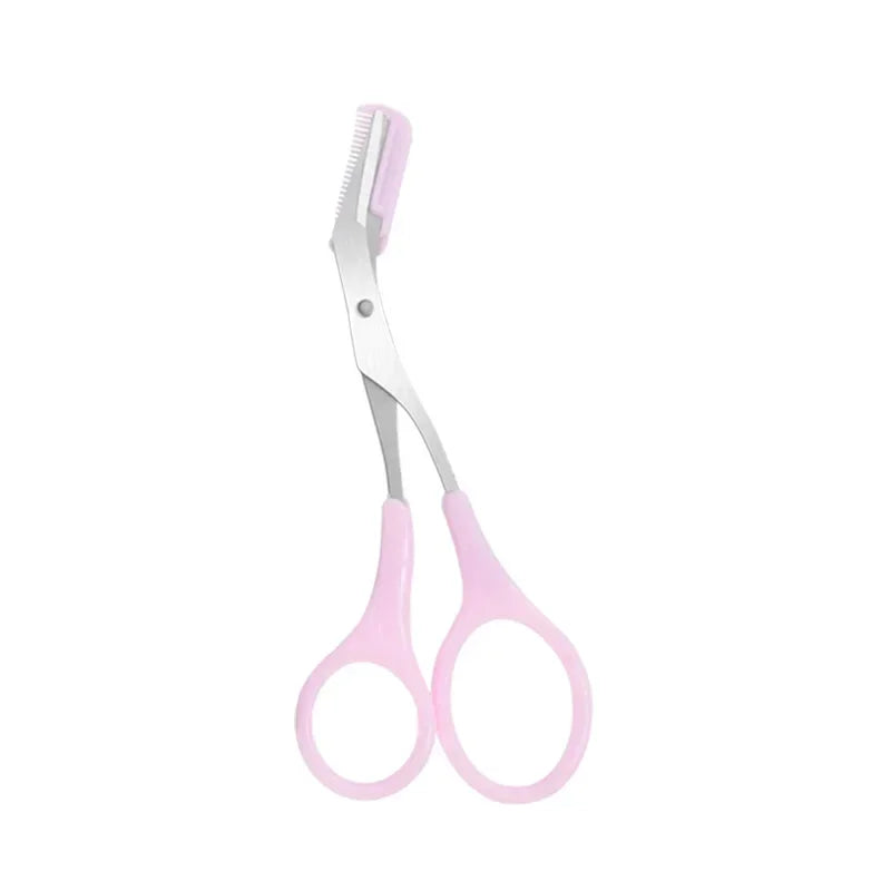 Eyebrow Trimmer Scissor Beauty Products for Women Eyebrow Scissors with Comb Beauty Scissors Stainless Steel Makeup Accessories
