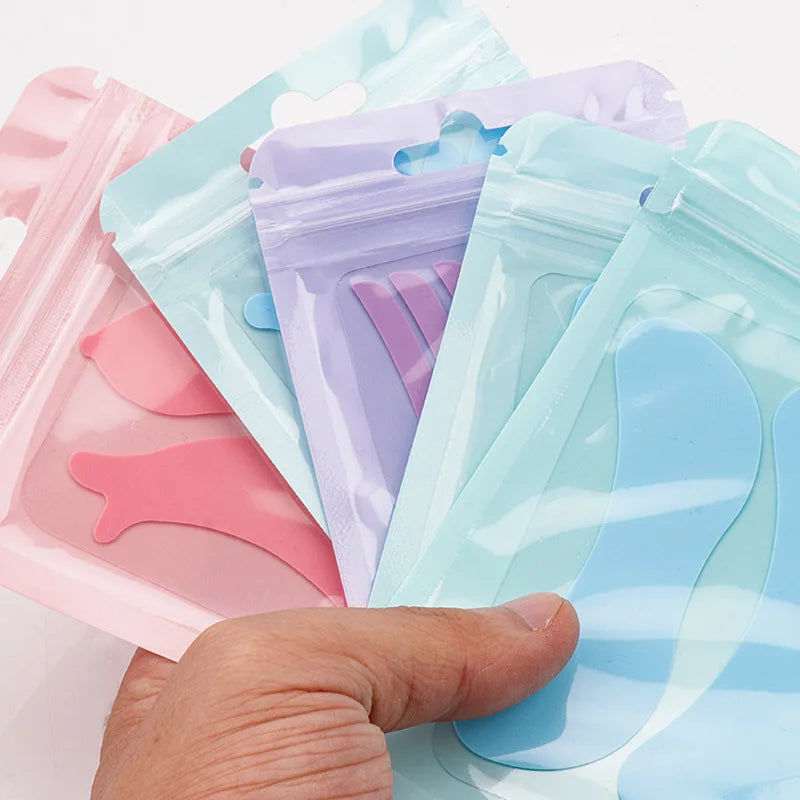 1 Pair Reusable Silicone Eye Pads Lash Lift Under Eye Gel Patch Grafting Lashes Beauty Makeup Tools Eyelash Extension Supplies