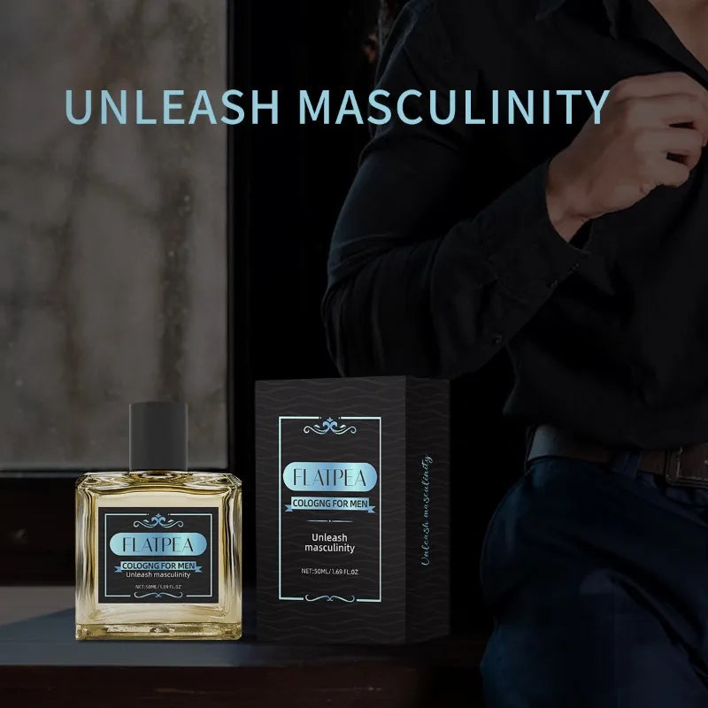 50ml Perfume For Men Charming Pheromone Cologne Long-Lasting Natural Fresh Alluring Alcohol-Free Woody Fragrance عطر