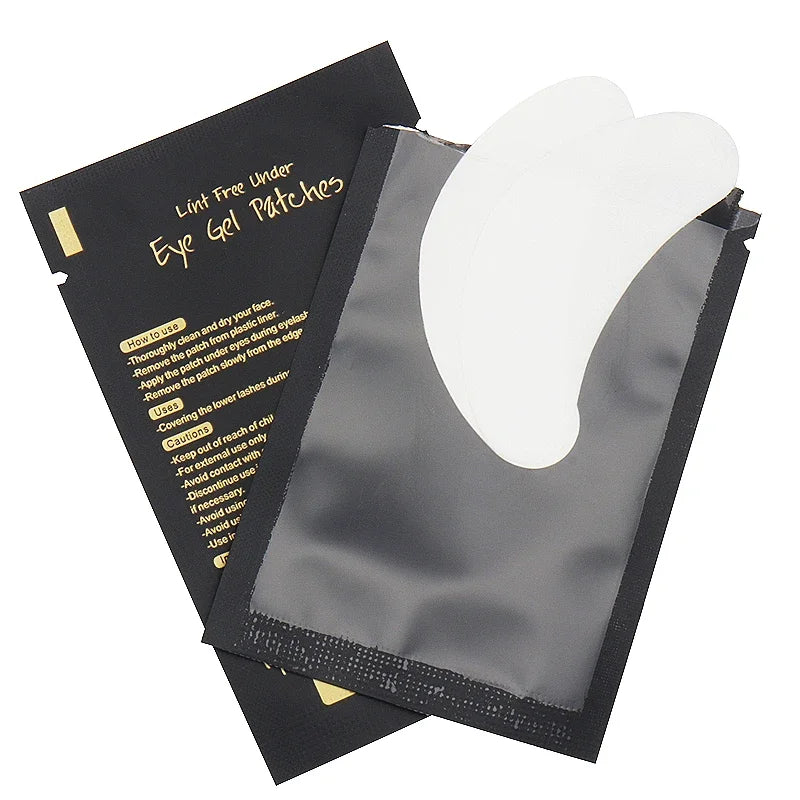50 Pairs Eyelash Extension Under Eye Pads, Eye Patches for Lash Extensions, Makeup Stickers Tip Protectors Beauty Salon Supplies