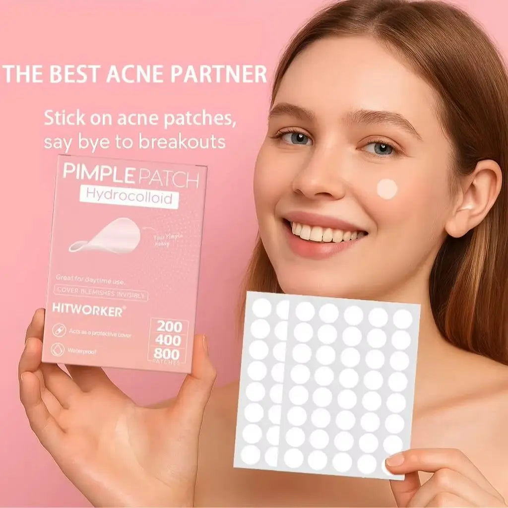 800/400/200pcs Colloidal Acne Patch - Alcohol free, odorless, effectively covers acne patches, suitable for all skin types