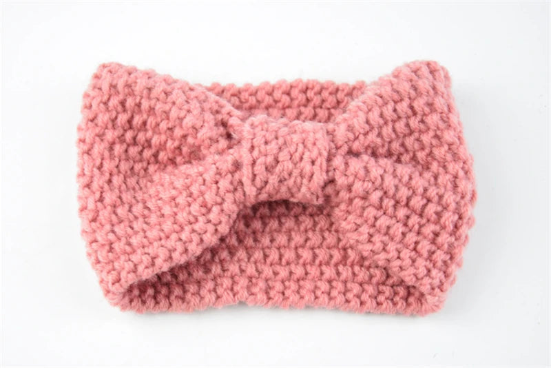 Donarsei Winter Knitted Headband - Elastic Bowknot Turban for Women