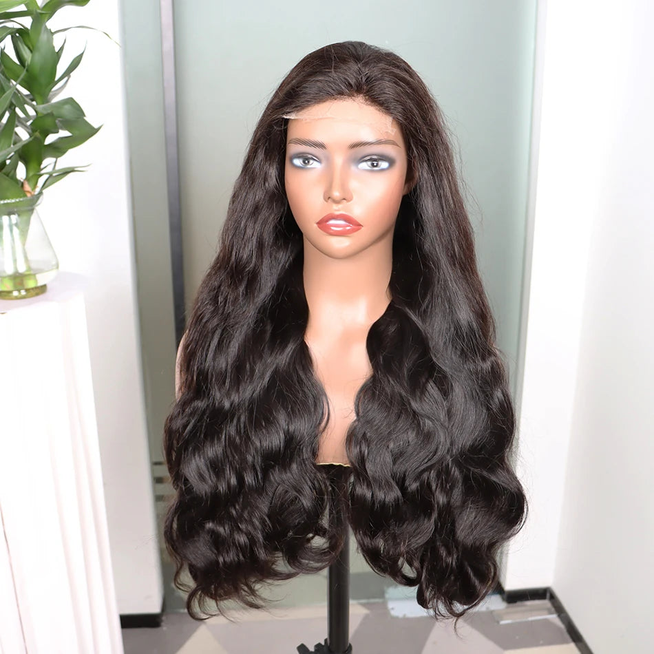 Super Double Drawn Human Hair Wigs HD Lace Body Wave 13x4 Lace Frontal Wig 200 250% Density Vietnamese Raw Virgin Hair For Women