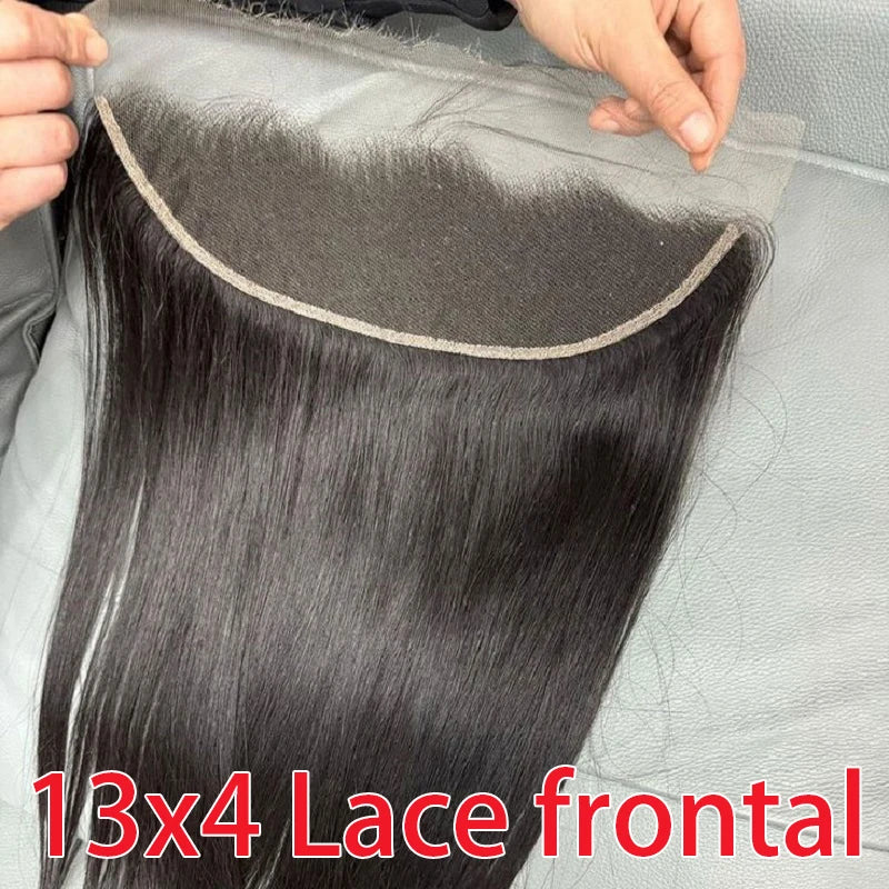 13x4 Lace Frontal Straight Hair - Pre-Plucked Brazilian Lace Closure