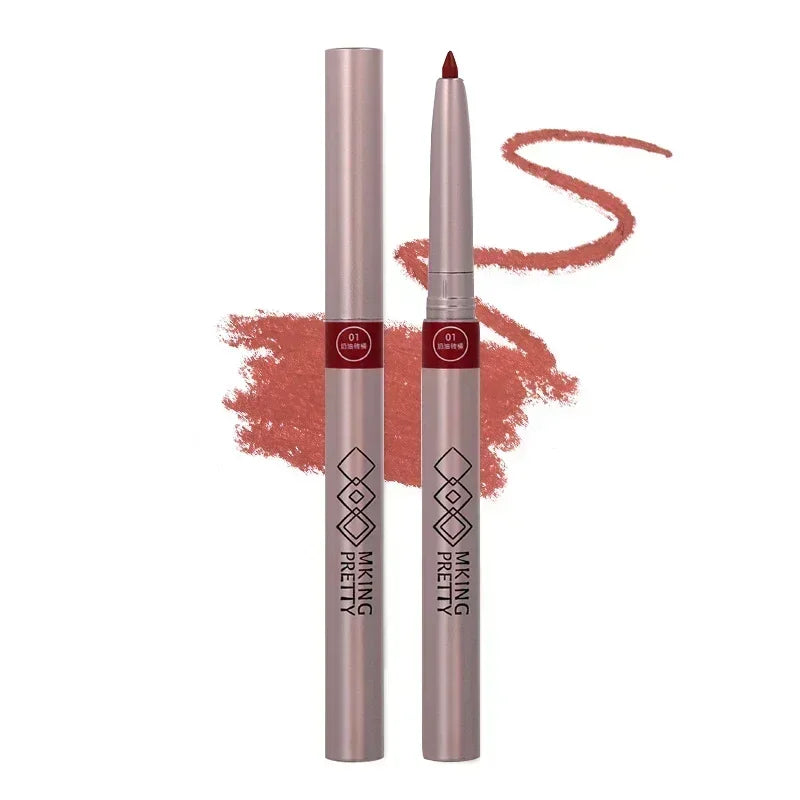 Long Lasting Lipliner Pencil Lipstick 13 Colors Waterproof Lip Cosmetics Matte Smooth Sexy Red Lip Liner Women's Korean Makeup