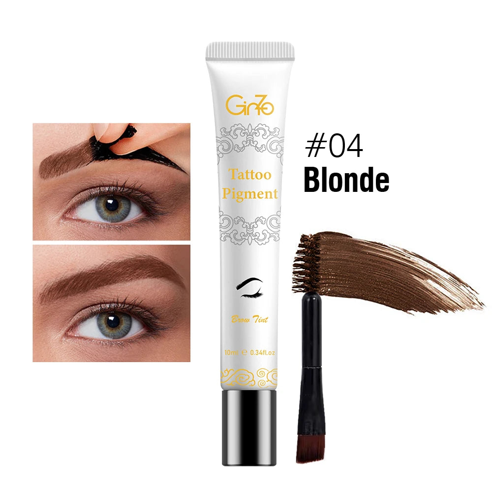 3 Days Peel-off Eyebrow Tint Waterproof Brow Tattoo Dyeing Gel Long-lasting Eyebrows Makeup Cosmetic Tool