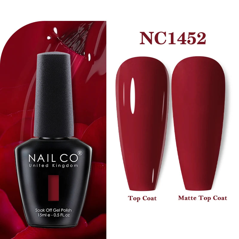 NAILCO 283Colors Gel Nail Polish Top Base Vernis Semi Permanent UV Gel Varnish Nails Art Varnish Hybrid Manicure