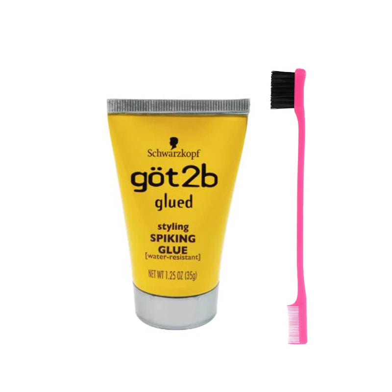 Got 2b Spray with brush Hair Styling Gel Got 2b Spray Glued 6oz Freeze Spray Ultra Glued Invincible Styling Hair Gel 1.25oz