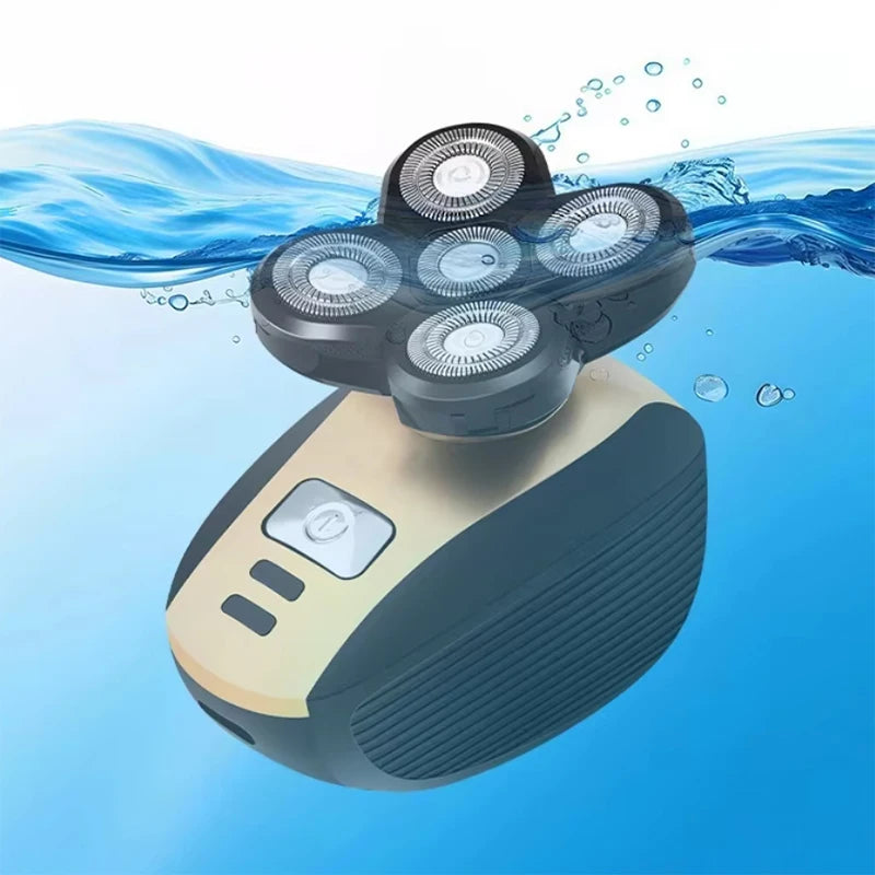 New Six Head Household Electric Hair Clipper, Bald Head, USB Charging, Large Capacity, Suitable for Facial Shaving