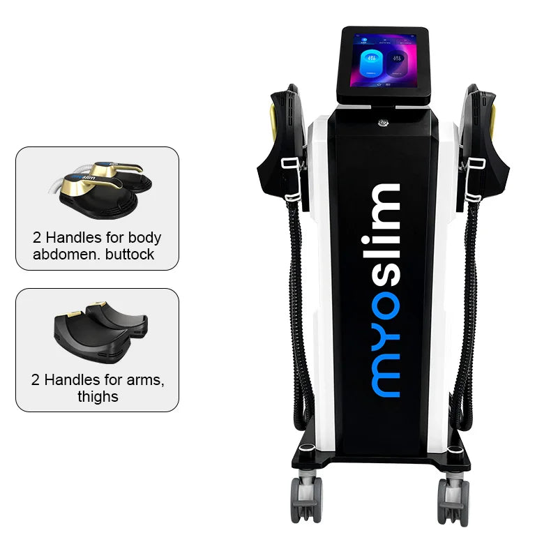 EMS Weight Loss Stimulating Muscle Slimming Fat Removal Muscle Fitness Sculpting MYOslim Machine 4 Handles Beauty Salon