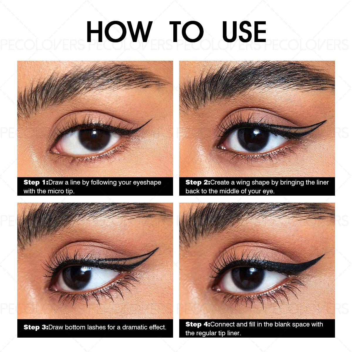 1pc Black Liquid Eyeliner, High Accuracy, Soft Texture & Flexible Tip Design & Long-lasting, Waterproof, 1pc, for All Skin Types