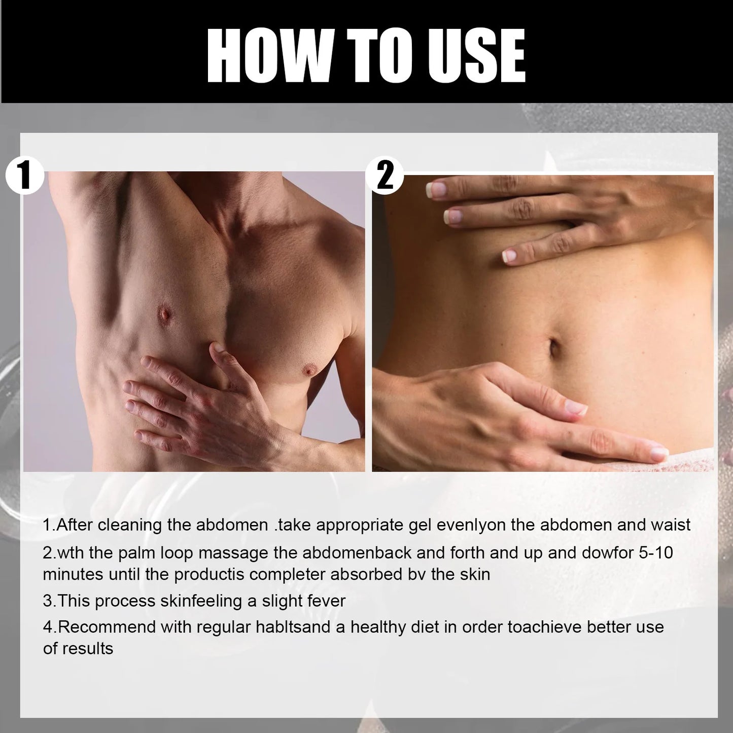 Abs Muscle Balm Promotes Abdominal Fat Burning Tightens Muscles Abdominal Body Skin Moisturizing Hydration Massage Care Balm