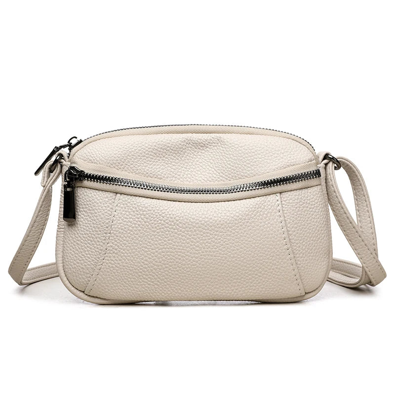 100% Cowhide New Luxury Small Handbags Brand Designer Genuine Women Crossbody Shoulder Bags Fashion Leisure Ladies Traveling Bag