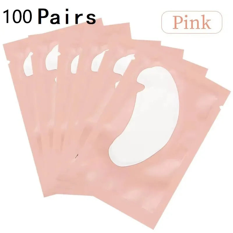 50 Pairs Eyelash Extension Under Eye Pads, Eye Patches for Lash Extensions, Makeup Stickers Tip Protectors Beauty Salon Supplies