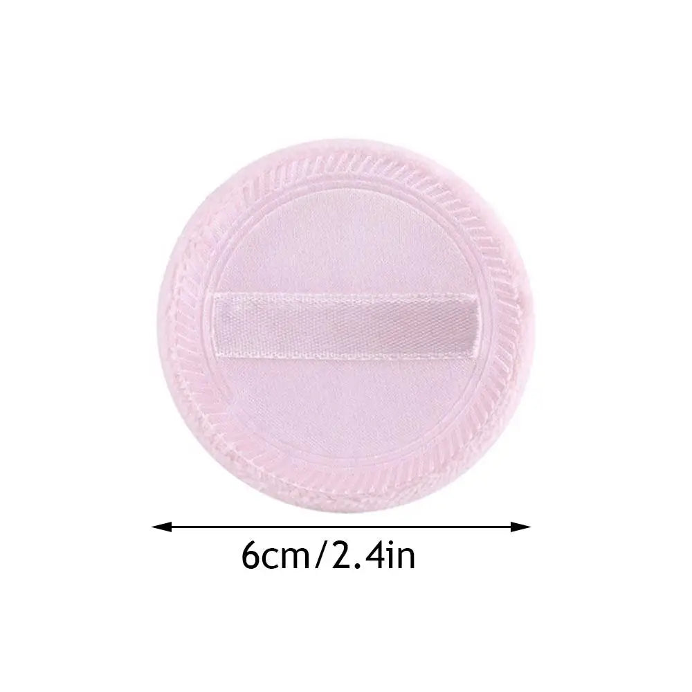 Cute Velvet Plush Powder Puff Round Makeup Puff Washable Product Soft Smooth Supplies Facial Beauty Items Dry Use Makeup Tool