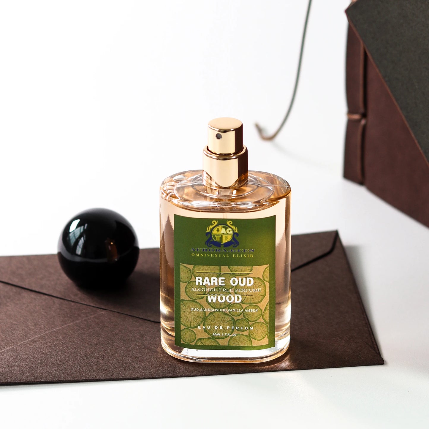 Alcohol Free Perfume Rare Oud Wood Unisex Woody Perfume Long Lasting Sandalwood Amber Vanilla-Luxury Fragrance for Men and Women