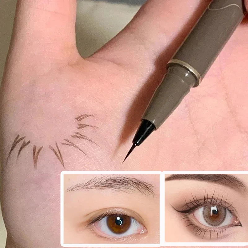 Ultra-thin Liquid Eyeliner Pen Sweatproof Quick Dry Eyeliner Pencil Beauty Eyes Make Up Waterproof Anti-sweat Lasting Eyeliner