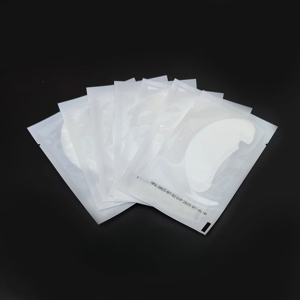 50 Pairs Hydrogel Patches for Eyelashes Lash Extension Supplies Under Eye Pads for Cilia Gel Grafted Beauty Tools