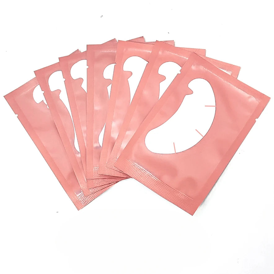 50 Pairs Hydrogel Patches for Eyelashes Lash Extension Supplies Under Eye Pads for Cilia Gel Grafted Beauty Tools