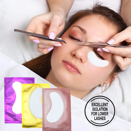 50 Pairs Hydrogel Patches for Eyelashes Lash Extension Supplies Under Eye Pads for Cilia Gel Grafted Beauty Tools
