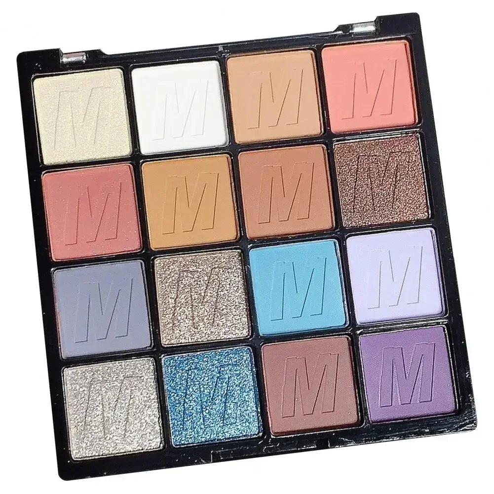 Pearlescent Eyeshadow Palette Matte Shimmer Eye Shadow Delicate Easy To Clear Lasting 16 Colors Women Beauty Eye Makeup Cosmetic