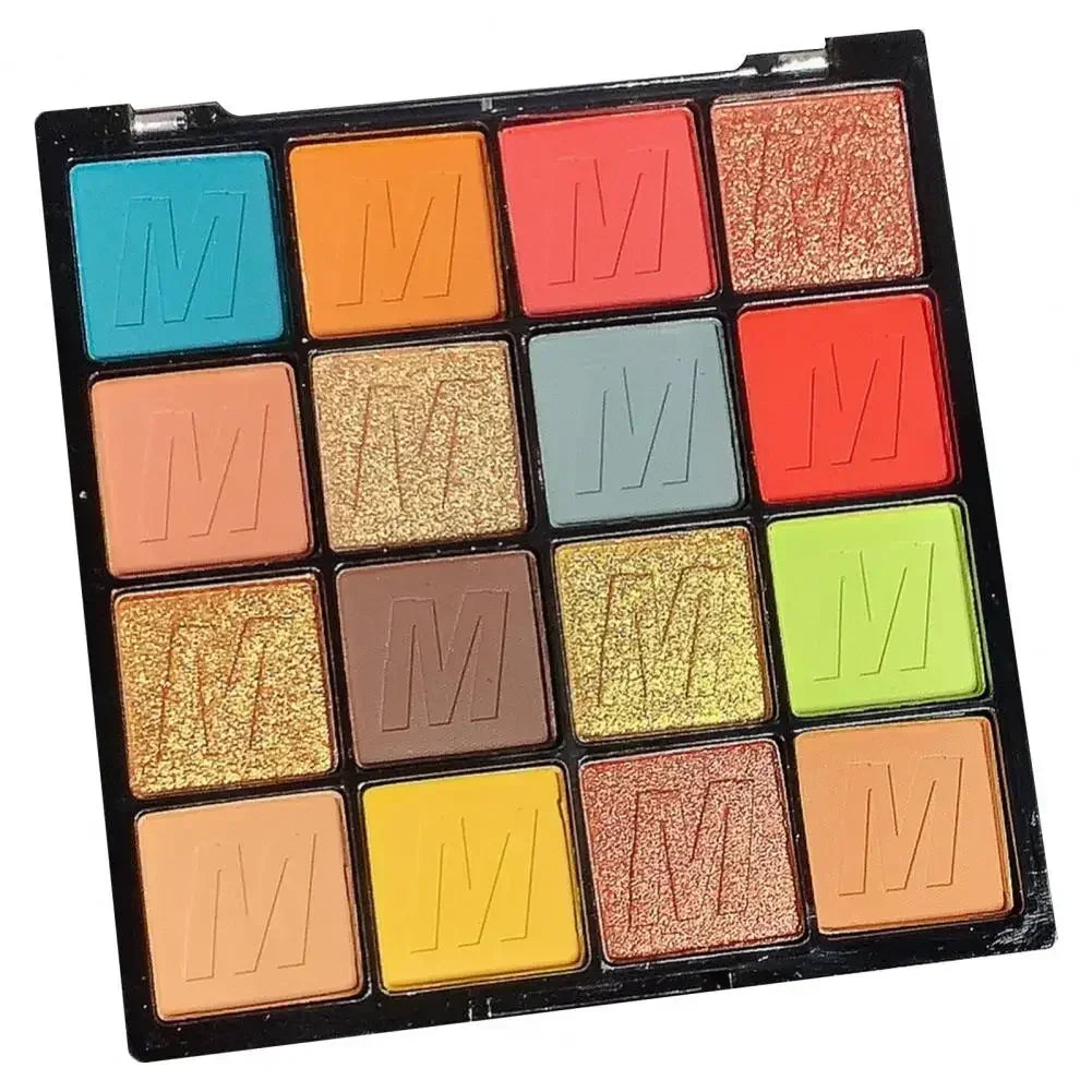 Pearlescent Eyeshadow Palette Matte Shimmer Eye Shadow Delicate Easy To Clear Lasting 16 Colors Women Beauty Eye Makeup Cosmetic