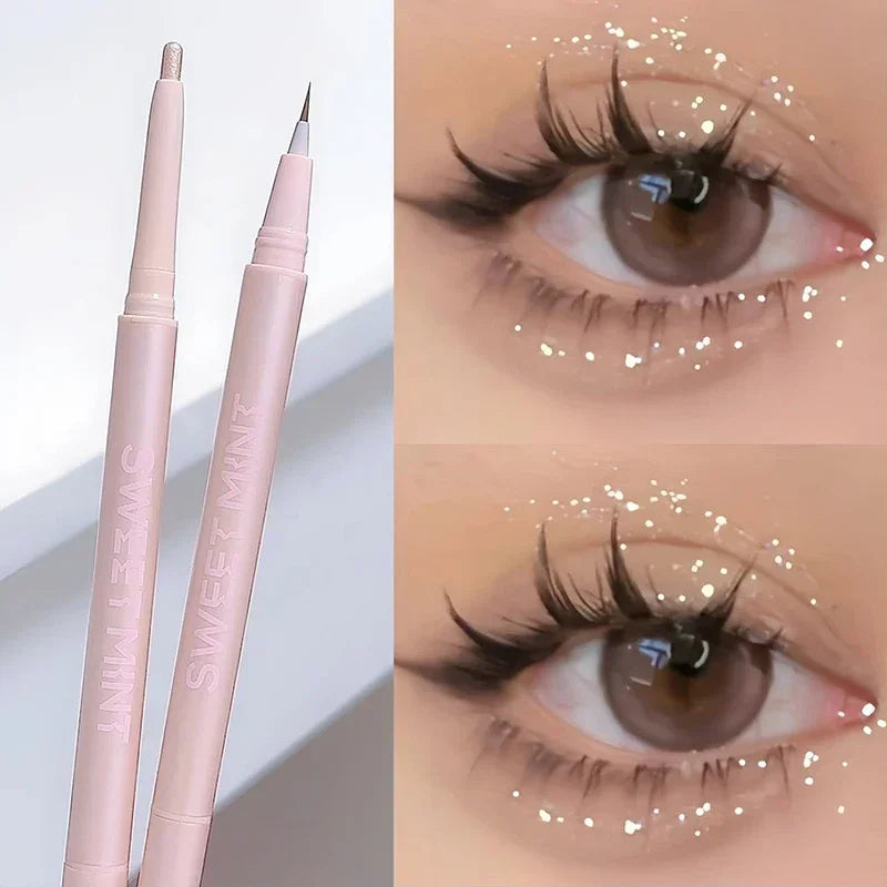 Matte Brightening Lying Silkworm Shadow Pen Double-end Ultra-fine Quick Dry Highlighter Pen Eye Makeup Lasting Beauty Eye Makeup