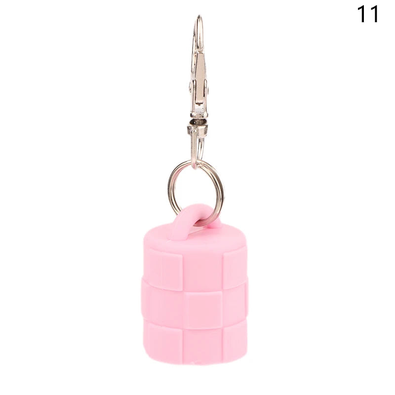 1/3 Pcs Silicone Lip Gloss Keychain Caps For Women Travel Convenient Beauty Product Accessories Travel Makeup Tool Accessory