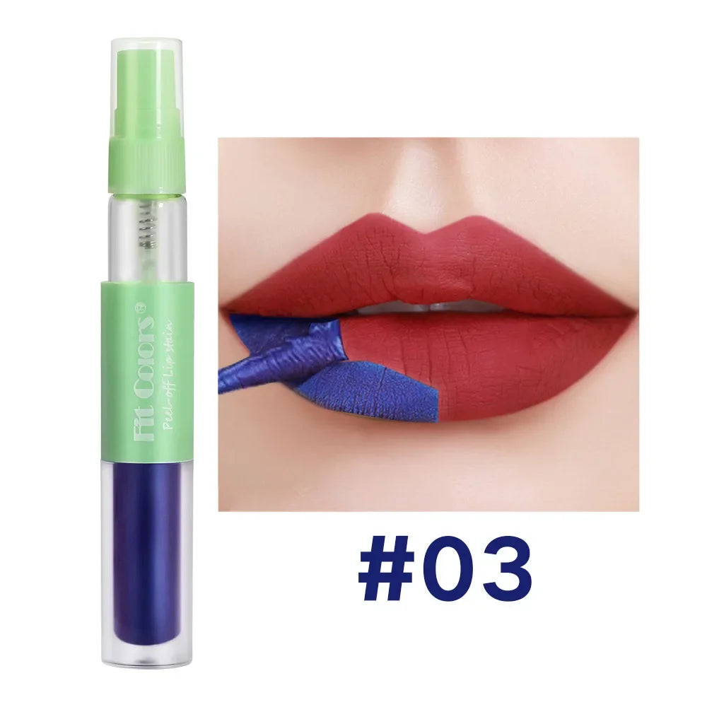 Peel Off Liquid Lipstick Lip Liner Tearing Lip Stain Waterproof Lasting Non-stick Lip Cup Dye Contour Beauty Cosmetics Makeup