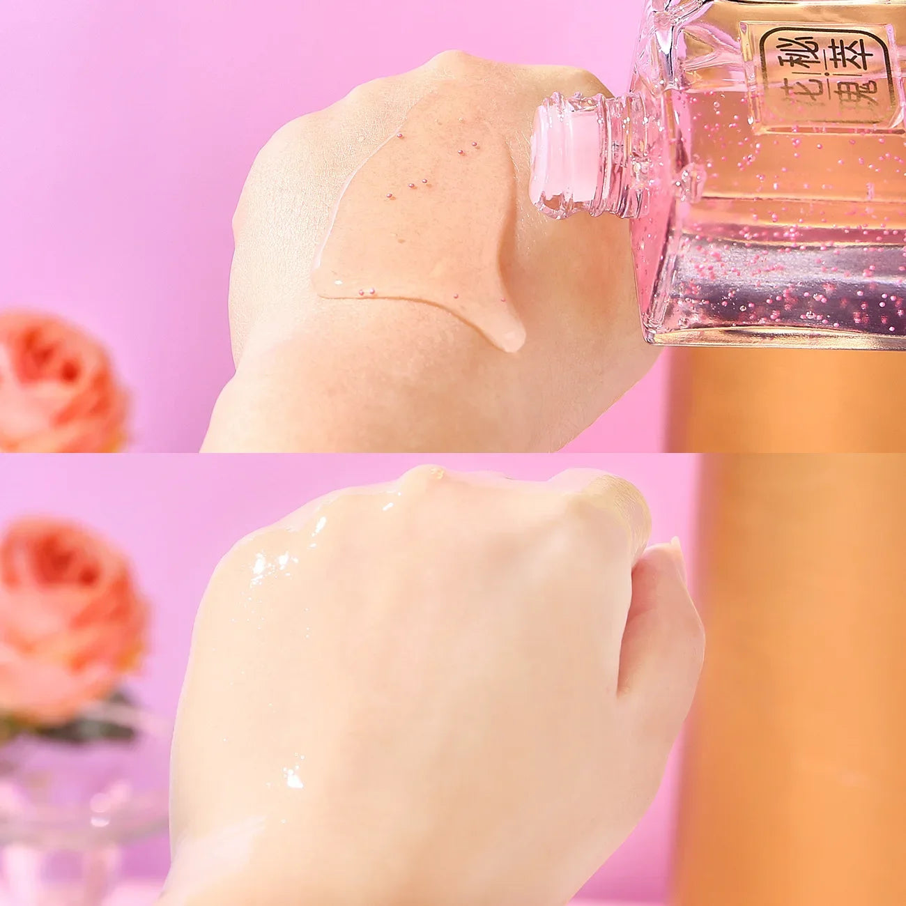 Rose Flower Secret Makeup Face Serum Activating Skin Essence Moisturizing Shrink Pores Facial Serum Beauty Skin Care Products