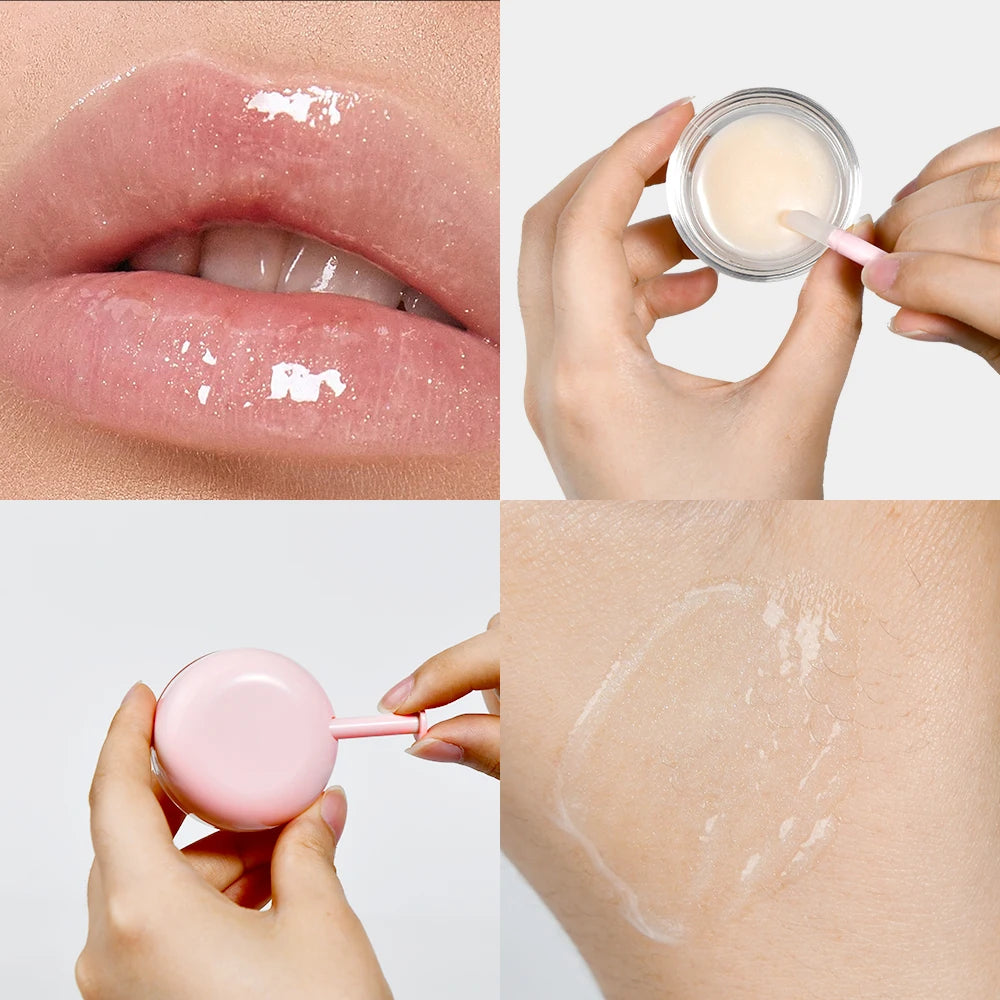 Lakerain Nourish Lip Treatment Balm Hydrate Visibly Plump Lips Exfoliating Clean Moisturizer Makeup Beauty Health Care Products