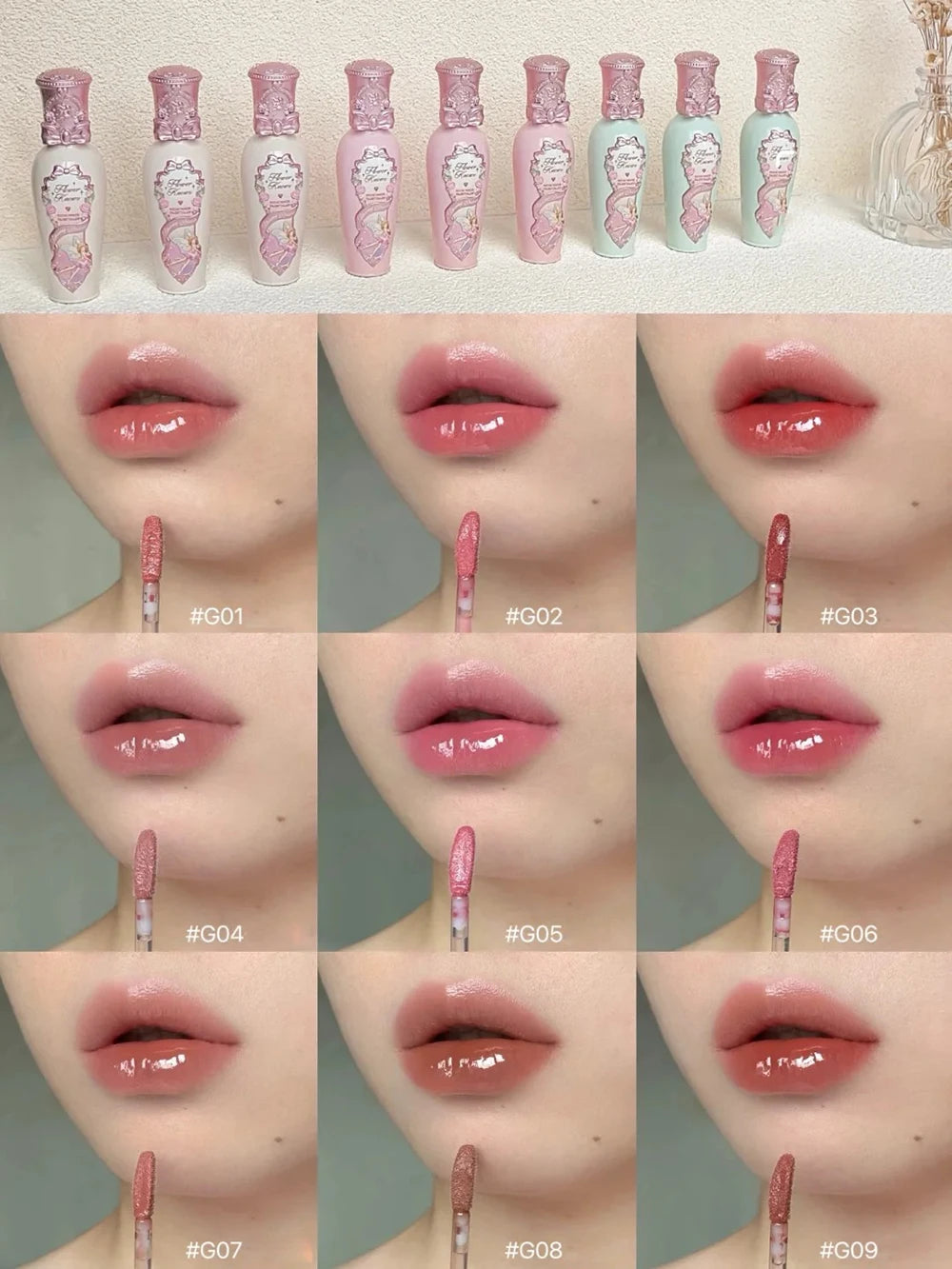 Flower Knows Full Face Makeup Palette Set - Blush Lip Lacquer Eyebrow - Long Lasting Waterproof Professional Beauty Products