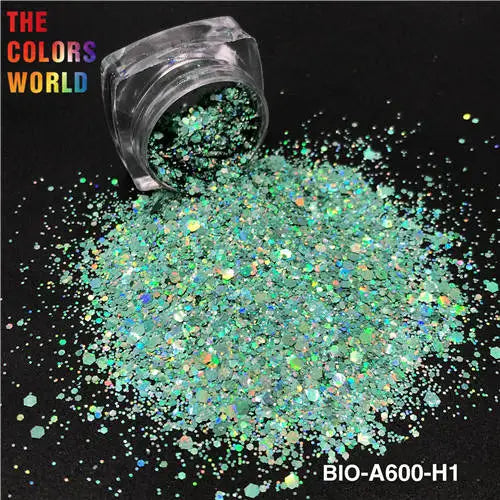 TCT-867 Organic Biodegradable For Cosmetics Non-toxic Chunky Glitter Nail Art Makeup Body and Hair Crafts Face and Body Painting