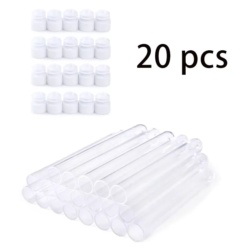 Eyelash Brush Tube With Eyebrow Brushes Reusable Mascara Wands Replaceable Makeup Applicators Dust-proof Lash Extension Supplies