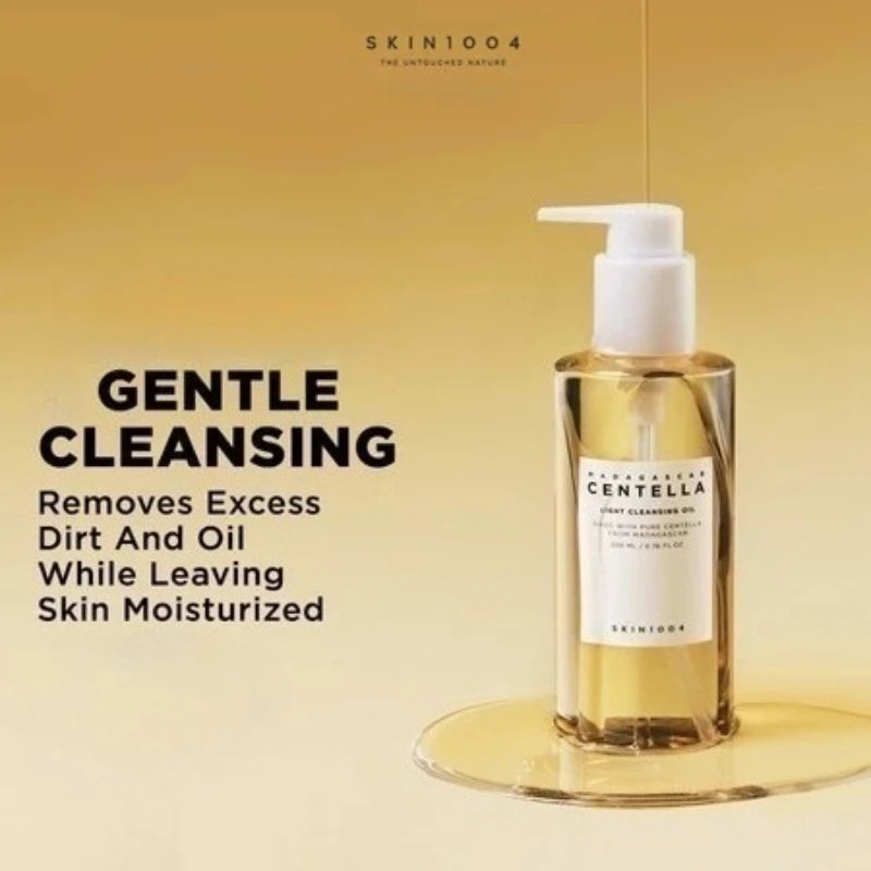 Korean Skincare Sets Centella Ampoule Foam Moisturizing Makeup Remover Cleaning Oil and Facial Cream Beauty Products 3pcs Sets