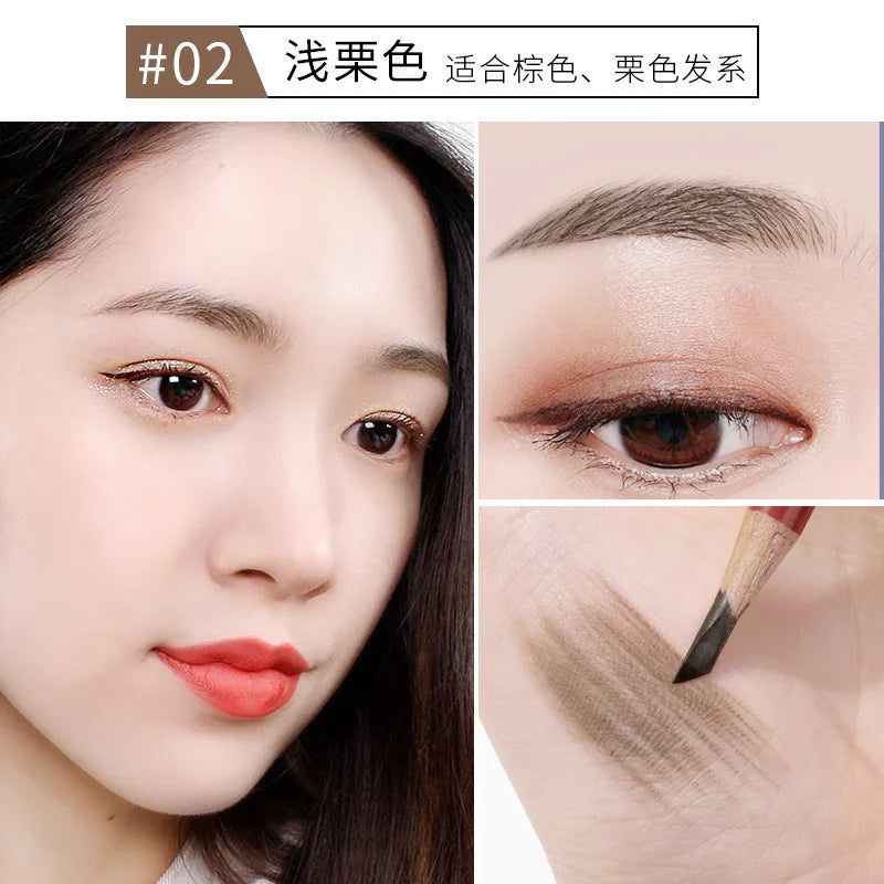 Wood Eyebrow Pencil Chinese Makeup Waterproof Women's Beauty Products China Eyebrow Styling Water Resistant Sweat