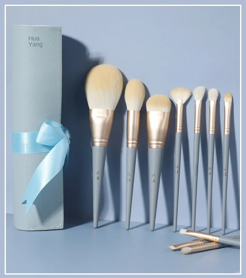 10 Makeup Brush Set Brushes Soft Loose Powder Brushes Eyeshadow Brushes Animal Hair Soft Hair Tools