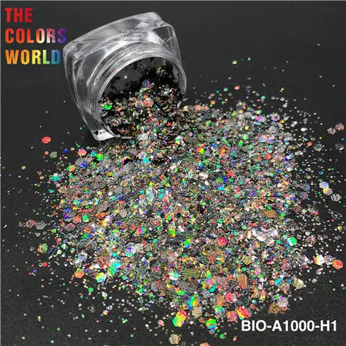 TCT-867 Organic Biodegradable For Cosmetics Non-toxic Chunky Glitter Nail Art Makeup Body and Hair Crafts Face and Body Painting