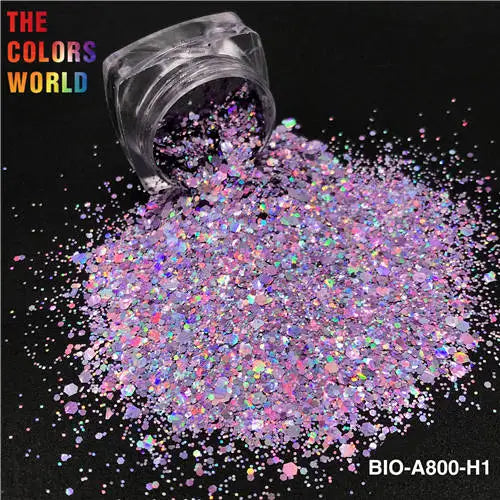 TCT-867 Organic Biodegradable For Cosmetics Non-toxic Chunky Glitter Nail Art Makeup Body and Hair Crafts Face and Body Painting