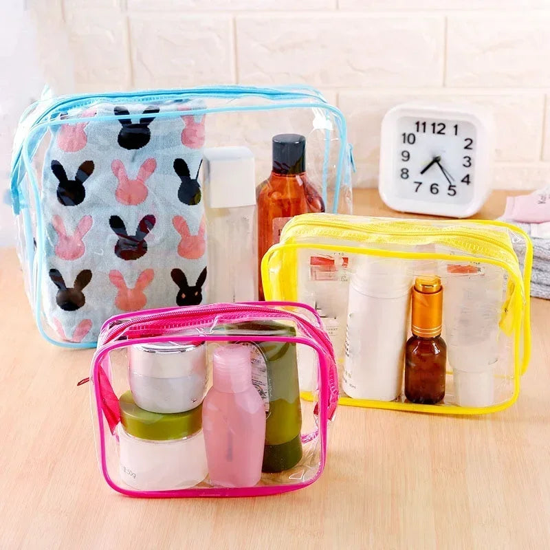 Waterproof Home Cosmetic Storage Bags Wash Beauty Bags Kit  Travel Transparent Makeup Bag Toiletry Bag Bath Products Storage Bag