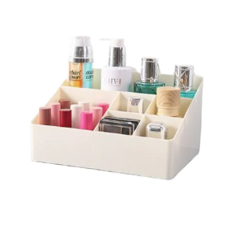 Multifunctional Makeup Organizer Desktop Storage Box Cosmetic Case Beauty Product Display Tray Space Saver