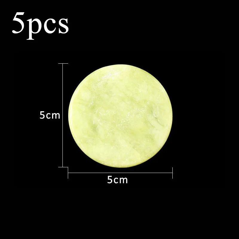5/10 Pcs Round Jade Stone Eyelash Extension Glue Adhesive Pallet Pad Stand Holder Lash Lifting Supplies women Beauty Makeup Tool