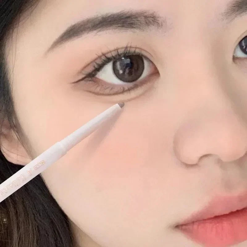 6Color Shiny Eyeliner Highlighter Stick Pearl Matte Lying Silkworm Pen Tea Brown Eye Shadow Waterproof Beauty  Makeup Cosmetics